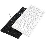Harga pabrik Multimedia portabel kantor berkabel Usb 78 kunci gunting Keyboard untuk Laptop komputer PC
