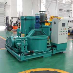 Planta de Mortero RGP300/300/300/70/80PI-E de 70L/min con Mezclador, Agitador y Bomba para Inyección en Túneles - Product Image 1