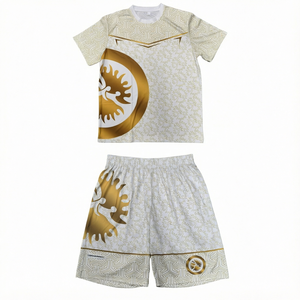 Custom Men's Wrestling Set Sublimation T <b>Shirt</b> and Shorts Kit Polyester Martial Arts Uniform Wrestling Set - Product Image 1