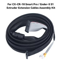 Kit Perakitan Kabel Ekstensi Extruder 1.5M untuk Printer 3D Creality CR-10 Smart Pro Ender-5 S1, Penggantian Kabel Upgrade Hotend