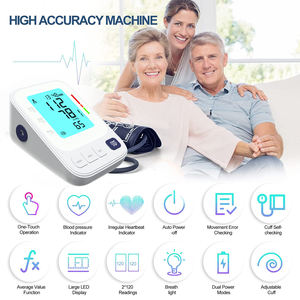 Prémio 2-em-1 oxímetro de pulso da ponta do dedo & leitura instantânea elétrica SpO2/BP do monitor de pressão arterial - Product Image 4
