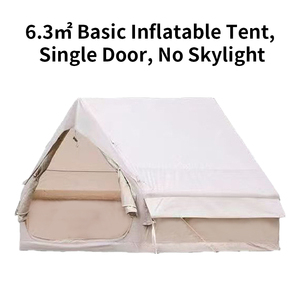 Tente <span class=keywords><strong>de</strong></span> <span class=keywords><strong>camping</strong></span> gonflable en polyester <span class=keywords><strong>de</strong></span> 6,3 m²/12 m² avec taille personnalisée, design imperméable quatre saisons - Product Image 1
