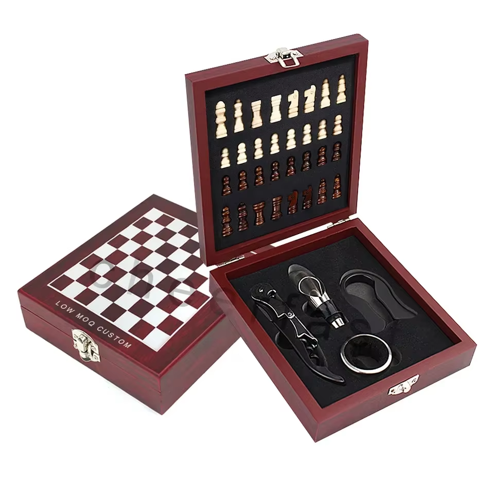 Boîte en bois MDF de couleur rouge-CF-WGS-32