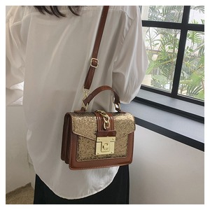 Luxury Designer 2024 Women's Shoulder Bags Famous Brand Sac Main PU Leather <strong>Sequins</strong> Chains Fashion <strong>Handbags</strong> for Ladies - Product Image 5