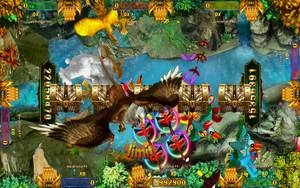 Nuevo Juego de Mesa de Pesca Peacock Realm, Divertidos Pájaros para Mesa de Juego de Pesca/Soporte de Montaje Incluido TP70P5 BA - Product Image 2