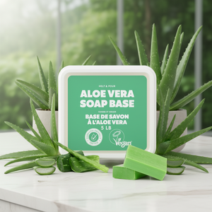 Base de Jabón de Glicerina Transparente de Aloe Vera, Materia Prima para Hacer Jabón Casero, Nutritivo para la Piel, Dermatológicamente Probado, Suave, con Aloe Vera - Product Image 1