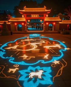 Luz de proyección para árbol de Navidad para decoración navideña en exteriores y parques - Product Image 1