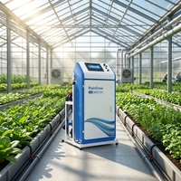 Système de fertigation hydroponique intelligent automatique et intelligent de 0-100ha pour arbres, vergers, machine d'irrigation pour l'eau et les engrais