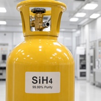 SiH4 Silane 6N de qualité électronique pour le dépôt de films minces par CVD, PECVD, LPCVD en semi-conducteurs, cylindre 10L 44L 47L, fournisseur Si2H6 TCS