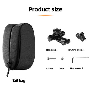 Bolsa Trasera de Sillín para Bicicleta de Carretera con Liberación Rápida, Soporte Ajustable, Capacidad 03L, Resistente al Agua, Embalaje en Caja, Ciclismo - Product Image 4
