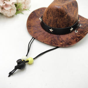 Pequeño vaquero occidental Halloween fantasma Festival fiesta accesorio invierno mascota sol sombrero para perros Mini mascota ropa accesorio para México - Product Image 3