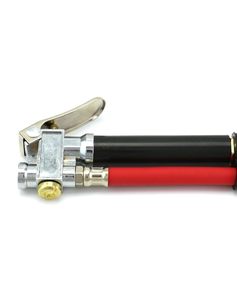 Inflador de Neumáticos de Alta Resistencia con Doble Cabezal y Manguera de Goma, 120 PSI, Accesorios para Compresor de Aire, Compatible con Color Rojo - Product Image 1