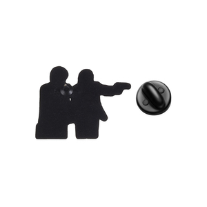 Broche en émail sur le thème du film d'horreur, avec les personnages Vincent Vega et <span class=keywords><strong>Jules</strong></span> Winnfield tenant une arme, pour sac à dos et revers, cadeaux de bijoux amusants - Product Image 5