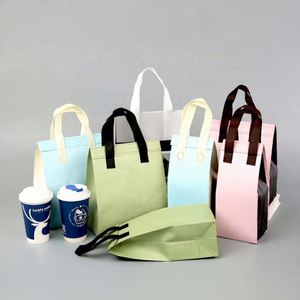 Milk Tea Coffee Non-woven Cooler Bag Catering Disposable Take-out Insulated Waterproof Aluminum Foil Insulation 12x28cm Closure - Product Image 1