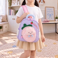 Nouveau Sac à Dos Étudiant 2026 Motif Fraise Dessin Animé Sac à Dos Maternelle Fille