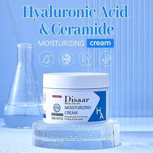 Disaar en iyi 340g hyaluronik asit ve Ceramide nemlendirici yüz kremi Anti-Aging Antiwrinkle krem E vitamini besleyici