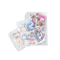 A5 A6 A7 A8 sac de rangement étanche carte plastique fermeture éclair poche planificateur 6 trous feuille lâche plastique PVC fermeture éclair dossier classeur