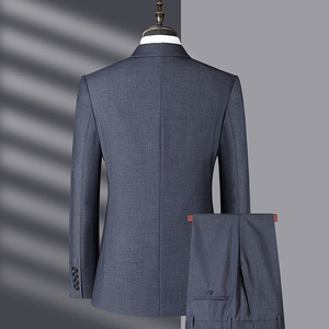 Abito da Uomo Tre Pezzi di Alta Gamma con Design Personalizzato, Texture Delicata, Stile Business alla Moda, Smoking Monopetto - Product Image 4