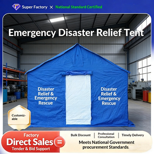 Tente de crête quatre saisons en tissu Oxford pour 12 personnes, norme nationale, pour secours d'urgence en extérieur, secours en cas de catastrophe, secours en cas de tremblement de terre - Product Image 5