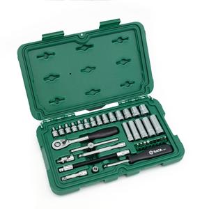 لأمريكا، مجموعة APEX المكونة من 25 قطعة. طقم مفاتيح ربط يدوية 1/4 بوصة مع لقم فولاذية وحافظة صلبة وضمان لمدة عام للصيانة المهنية للسيارات - Product Image 2