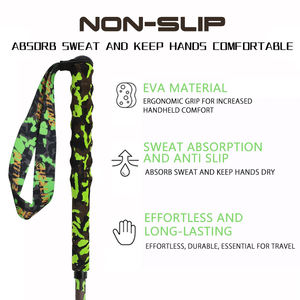 OKHEALING T800 Bâtons de <span class=keywords><strong>marche</strong></span> <span class=keywords><strong>nordique</strong></span> pliables télescopiques en fibre de carbone, pour trekking en plein air - Product Image 3