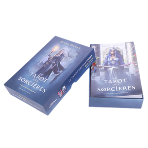 <span class=keywords><strong>Jeu</strong></span> de divination personnalisé <span class=keywords><strong>jeu</strong></span> de cartes de tarot français avec guide fabrication de cartes de tarot en papier de luxe - Product Image 2