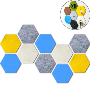 Pannello Acustico Esagonale ad Alta Densità con Motivo Intagliato, Autoadesivo, Decorazione Murale, Isolamento Acustico e Fonoassorbente - Product Image 2