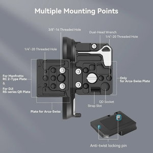 Plaque de montage rotative SmallRig pour appareils photo <span class=keywords><strong>Canon</strong></span> R5 / <span class=keywords><strong>R5C</strong></span> / R6 / R6 Mark II, compatible avec les systèmes Arca-Type et Manfrotto - Product Image 2