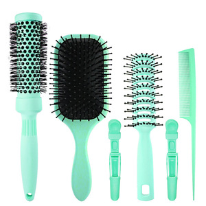<span class=keywords><strong>Kit</strong></span> de brosses à <span class=keywords><strong>cheveux</strong></span> démêlantes en plastique bouclées personnalisées de 6 pièces, ensemble de brosses à <span class=keywords><strong>cheveux</strong></span> <span class=keywords><strong>bouclés</strong></span> pour femmes, masseur de cuir chevelu de 5 couleurs - Product Image 5