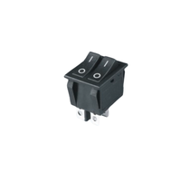 Mini interrupteurs à bascule LED à points lumineux 220V 250V AC 20A 16A ON-OFF 2 positions 6P pour voitures IP14