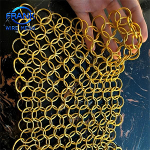 Œillet métallique en acier inoxydable à boucle annulaire, direct usine, pour vêtements et sacs, accessoires <span class=keywords><strong>de</strong></span> maille métallique personnalisés - Product Image 4