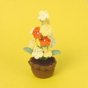 Decoración de Mesa, Maceta de Flores Tejida a Mano con Ganchillo, Regalo para el Día de la Madre o Navidad - Product Image 4