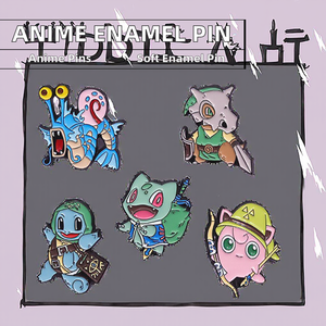 Badge in Metallo Anime Cartoon EVER ROCK Molto Richiesto, Spilla in Smalto Morbido con Placcatura in Nichel Nero e Stampa Tipografica per il Capodanno Cinese - Product Image 3