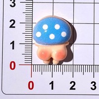 Populaire design paddenstoel resin ornament miniatuur platte achterkant resin mallen paddenstoel resin bedels voor decoratie