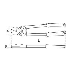 BETA - 011040004 Cortadores resistentes para cables de acero flexible con mangos con empuñaduras termoplásticas-CORTE EAN 8014230648071 - Product Image 2