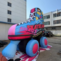 Patins à roulettes gonflables sur mesure pour spectacle commercial, décoration ignifugée en forme de ballon