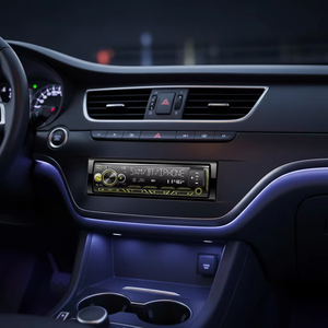 Reproductor de Audio para Auto, Reproductor MP3 de Un Solo DIN, Llamadas Manos Libres Inalámbricas por Bluetooth, Radio FM, Luz de Color Cambiante, Reproductor Estéreo para Auto - Product Image 4