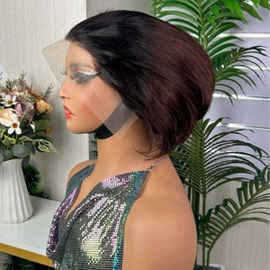 วิกผมสั้นทรงพิกซี่คัท SDD |   ลูกไม้โปร่งใสแบบ 13x4 สำหรับด้านหน้า |   ผมแท้บราซิลสำหรับผู้หญิง - Product Image 4