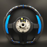 Volant en fibre de carbone forgée bleu pour BMW F10 F20 F22 F30 F31 F36 F45 F46 F48 F80 F82 F87 F90 M2 M3 M4 M5