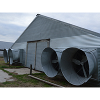 Ventilateur extracteur industriel à montage au plafond à grand débit d'air en fibre de verre avec évacuation pour serre, élevage de volailles
