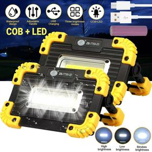 Portable Shockproof <b>LED</b> <b>Work</b> Lamp Super Bright <b>Rechargeable</b> Outdoor Garage Construction <b>Light</b> - Product Image 6