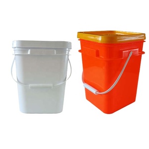 Bán Buôn 4 Gallon 5 Gallon <span class=keywords><strong>20</strong></span> Lít Nhựa Xô Vuông Thùng Thùng <span class=keywords><strong>Container</strong></span> Giá Rẻ Cấp Thực Phẩm Kín Xô Thùng - Product Image 1