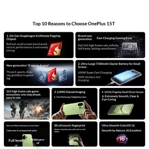 Nuevo OPPO OnePlus 15T 2026, 5.ª Generación Snapdragon 8 Ultimate Edition, Pantalla AMOLED Pequeña, Carga Rápida de 100W - Product Image 4