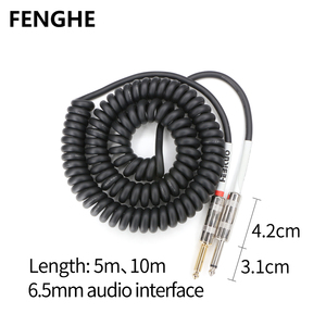 Cable de guitarra personalizado profesional directo de fábrica OEM venta al por mayor instrumentos musicales y de cuerda accesorios de Cable de Audio - Product Image 5