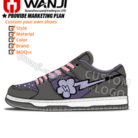 Baskets à la mode pour hommes personnalisés en usine logo OEM style basket-ball chaussures de sport décontractées blanches et noires pour hommes sur mesure