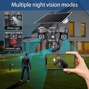 Cámara <span class=keywords><strong>Solar</strong></span> V380 Pro 4G Wi-Fi con Sensor CMOS de 6MP, Visión Nocturna, Audio Bidireccional, IP66 y <span class=keywords><strong>3</strong></span> Lentes - Product Image 4