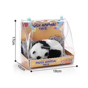 Giocattolo di Peluche Realistico con Suono e Purificatore d'Aria al Carbone Attivo, Ornamento per Auto e Casa, Gatto, Panda, <span class=keywords><strong>Volpe</strong></span> in Borsa - Product Image 4
