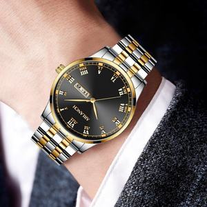 Montre à quartz en acier inoxydable de luxe pour homme 2025, design étanche, double calendrier, fonction lumineuse, verre très vendu - Product Image 6