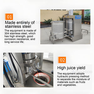 เครื่องคั้นน้ำผลไม้แบบกดเย็นระบบไฮดรอลิกสำหรับผักและผลไม้ใช้ง่ายราคาโรงงาน - Product Image 5