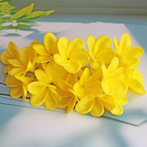 ดอกไม้ประดิษฐ์ทำมือ DREA Hawaii Plumeria Hibiscus สำหรับทำผม DIY โฟมดอกไม้ประดิษฐ์ ให้ความรู้สึกเป็นธรรมชาติ ดอกไม้ PU รูปทรงไข่ สำหรับงานแต่งงาน งานปาร์ตี้ริมชายหาด - Product Image 4